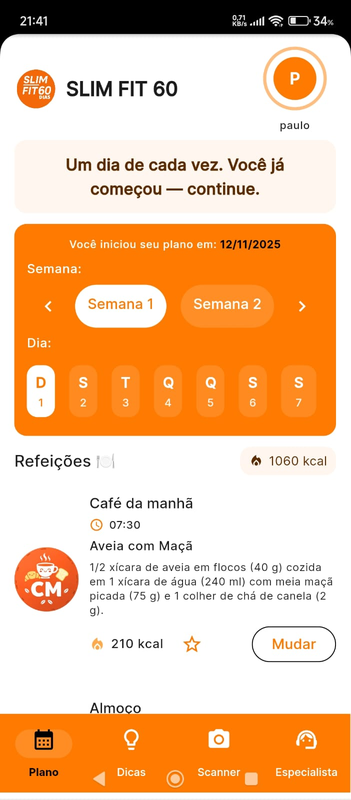 Plano Personalizado